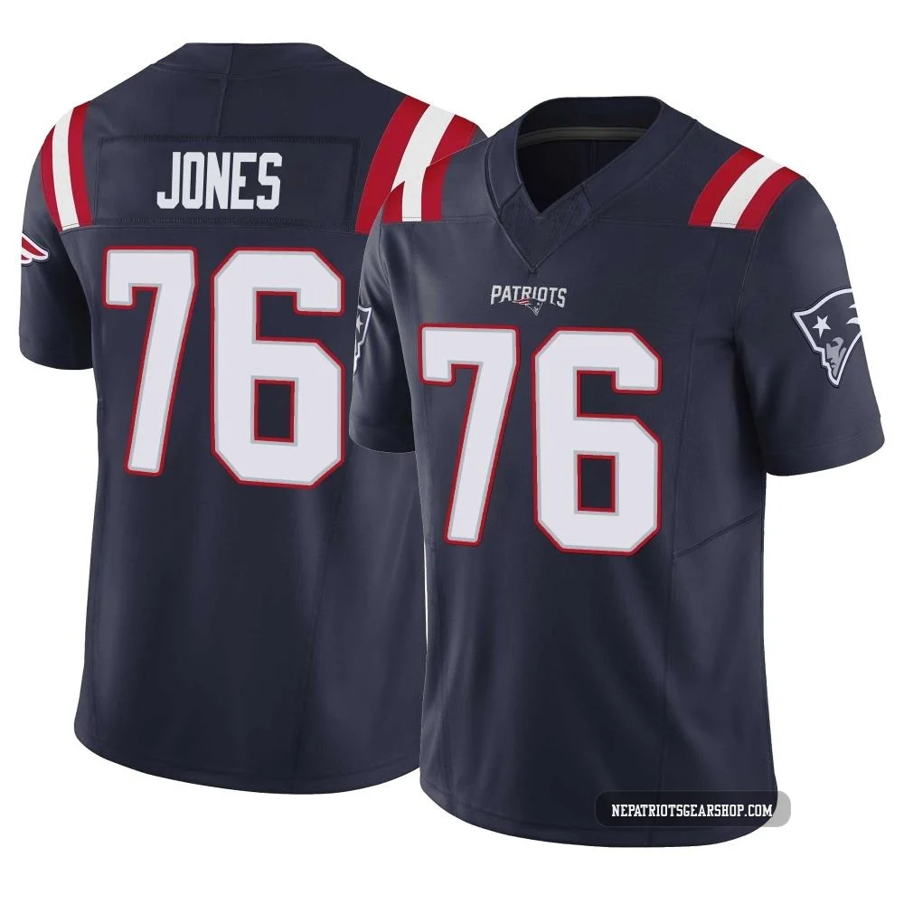 Caleb Jones ＃76 New England Patriots Limited Vapor F.U.S.E. Jersey - Men's Navy