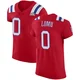 Caleb Lomu ＃0 New England Patriots Elite Vapor Untouchable Alternate Super Bowl LX Patch Jersey - Men's Red