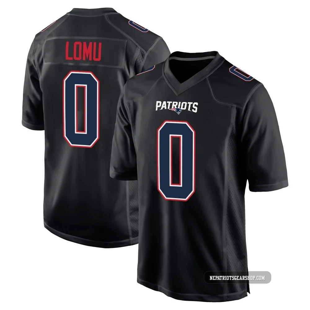 Caleb Lomu ＃0 New England Patriots Game Carbon Fashion Jersey - Youth Black