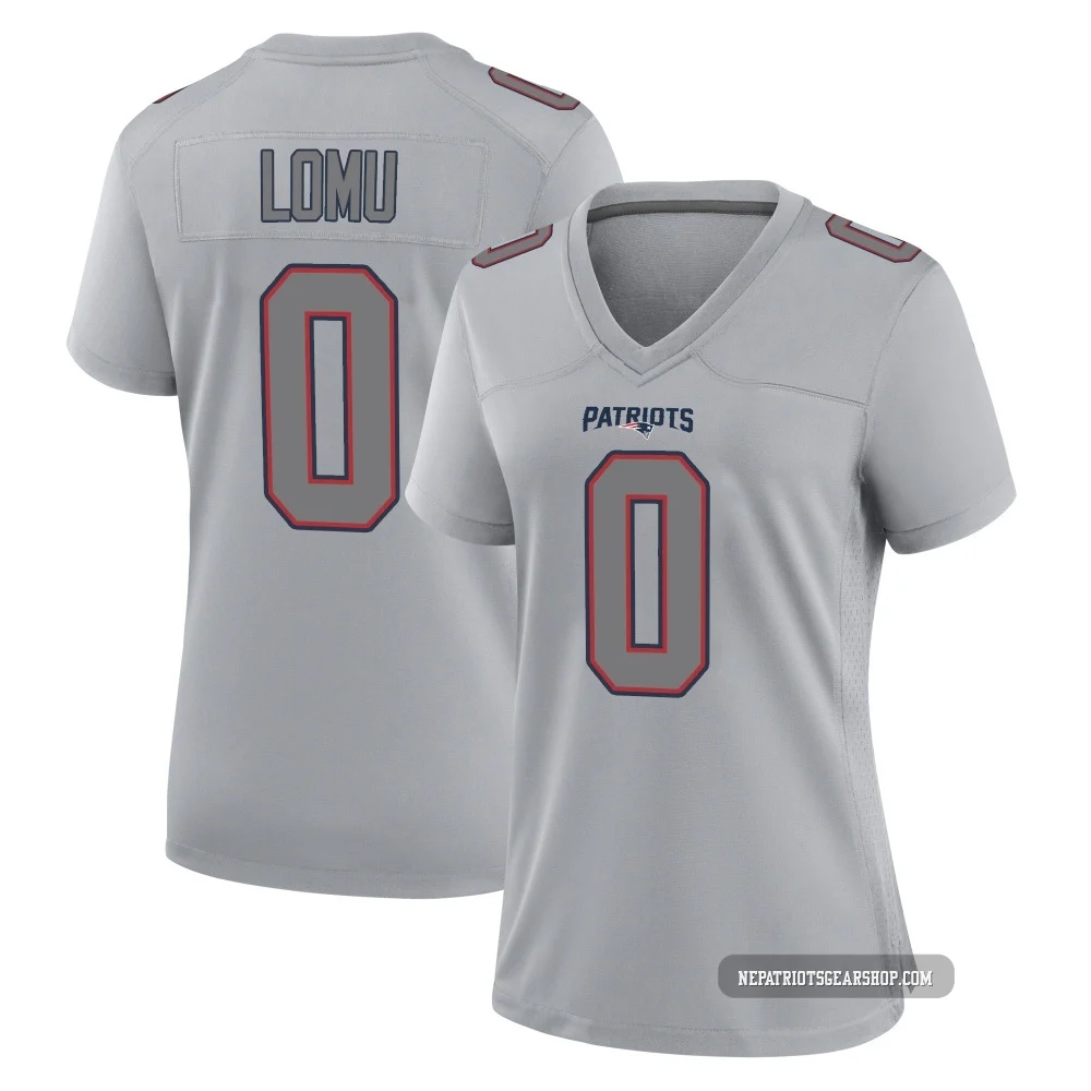 Caleb Lomu ＃0 New England Patriots Game Silver Atmosphere Fashion Jersey - Women's