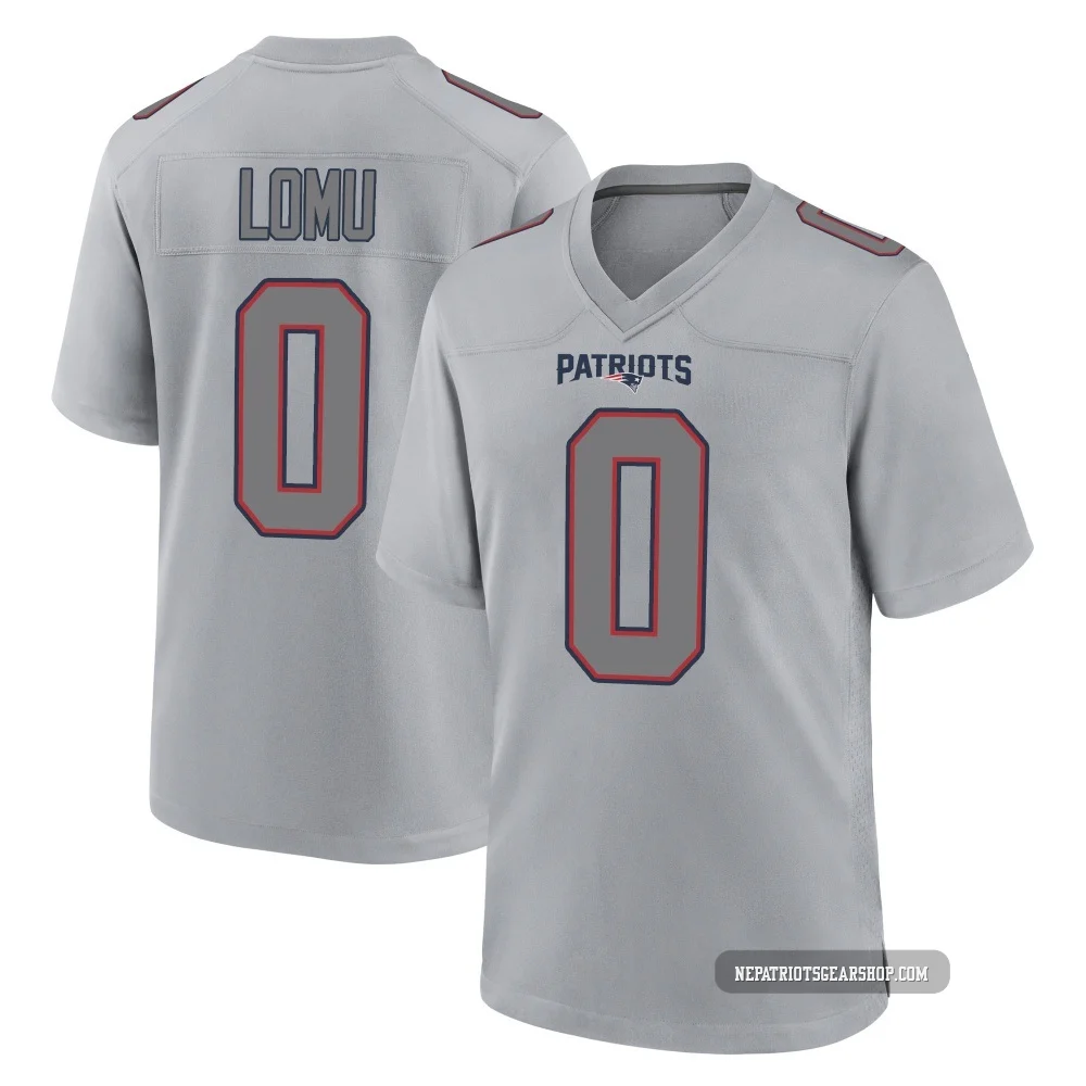 Caleb Lomu ＃0 New England Patriots Game Silver Atmosphere Fashion Jersey - Youth