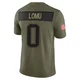 Caleb Lomu ＃0 New England Patriots Limited 2025 Salute to Service Jersey - Men's Olive