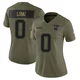 Caleb Lomu ＃0 New England Patriots Limited 2025 Salute to Service Jersey - Women's Olive