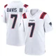 Carlton Davis III ＃7 New England Patriots Game Jersey - Youth White