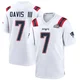 Carlton Davis III ＃7 New England Patriots Game Super Bowl LX Patch Jersey - Men's White