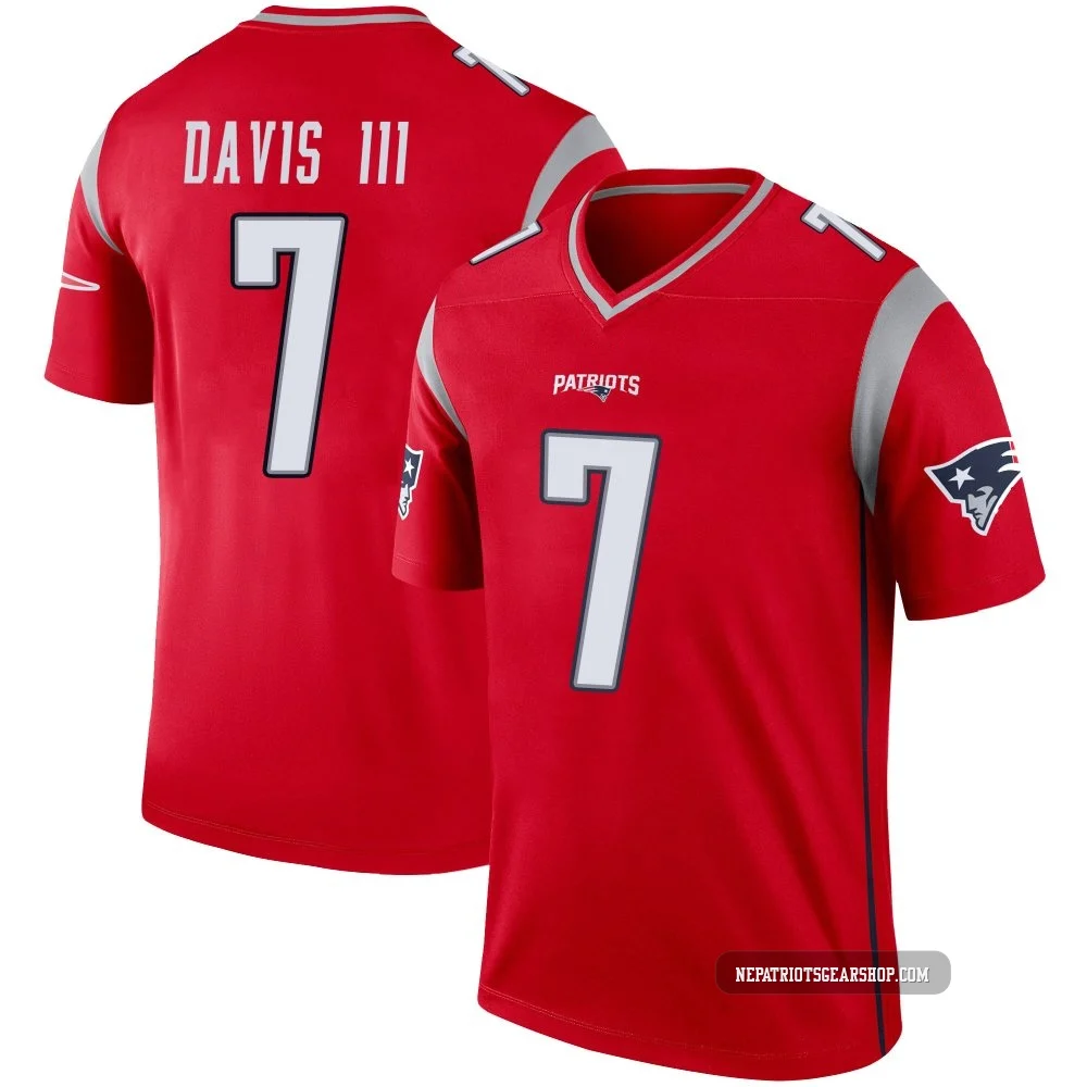 Carlton Davis III ＃7 New England Patriots Legend Inverted Jersey - Men's Red