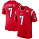 Carlton Davis III ＃7 New England Patriots Legend Inverted Super Bowl LX Patch Jersey - Men's Red