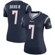Carlton Davis III ＃7 New England Patriots Legend Jersey - Women's Navy