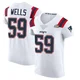 Carson Wells ＃59 New England Patriots Elite Vapor Untouchable Super Bowl LX Patch Jersey - Men's White