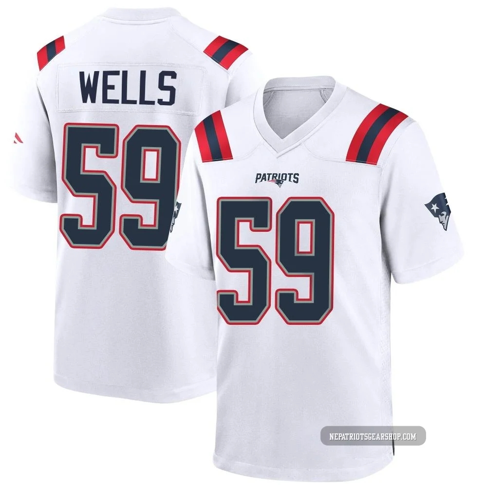 Carson Wells ＃59 New England Patriots Game Jersey - Youth White