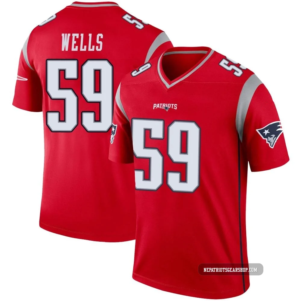 Carson Wells ＃59 New England Patriots Legend Inverted Jersey - Men's Red