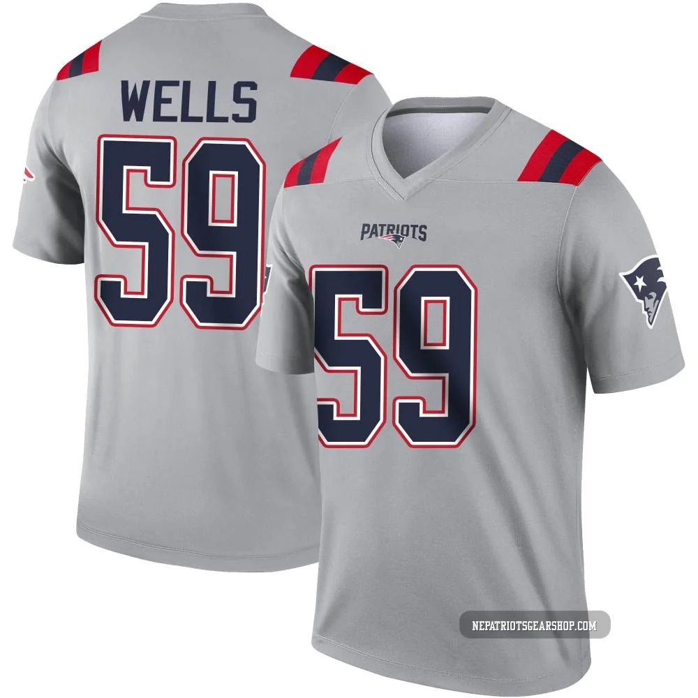 Carson Wells ＃59 New England Patriots Legend Inverted Jersey - Youth Gray