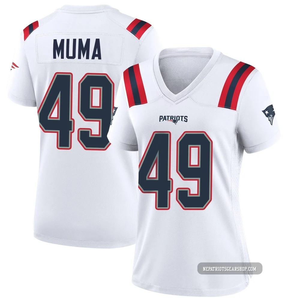 Chad Muma ＃49 New England Patriots Game Jersey - Women's White