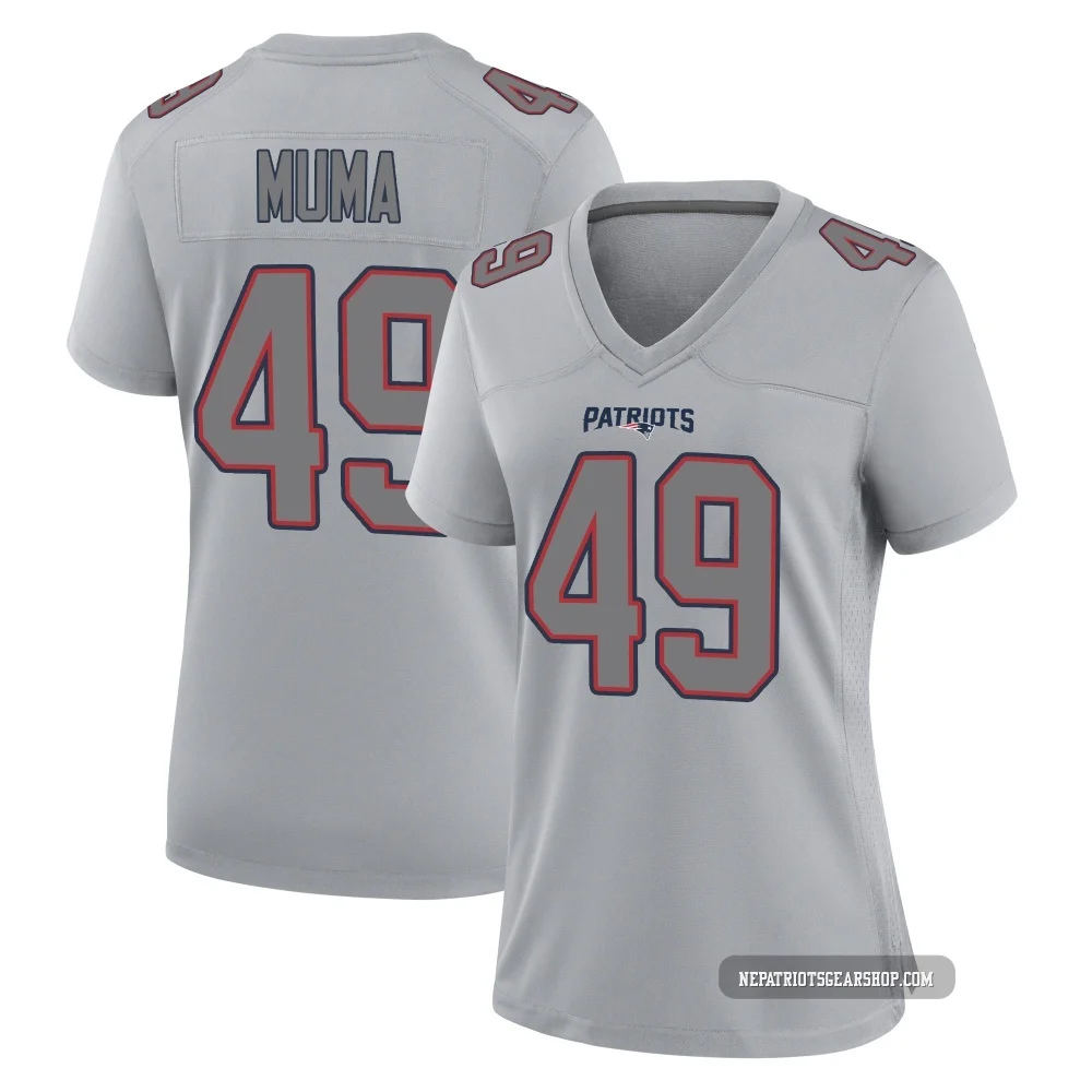 Chad Muma ＃49 New England Patriots Game Silver Atmosphere Fashion Jersey - Women's