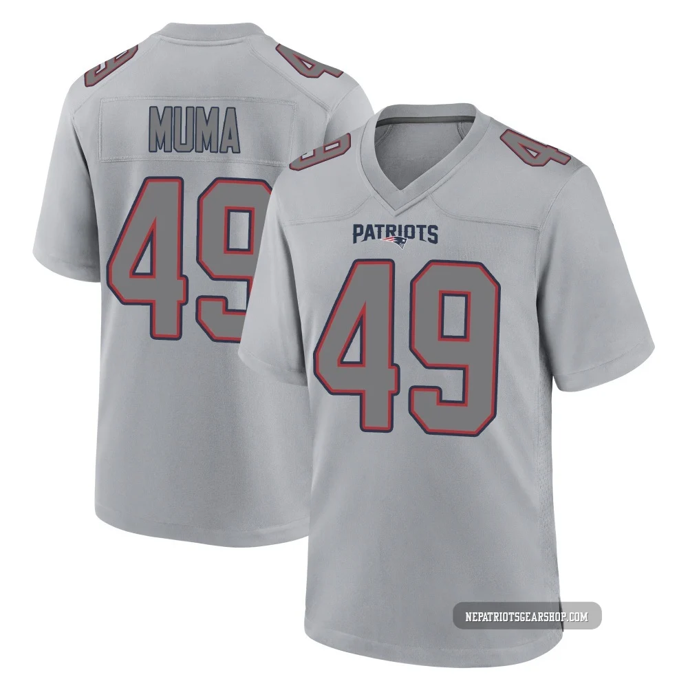 Chad Muma ＃49 New England Patriots Game Silver Atmosphere Fashion Jersey - Youth