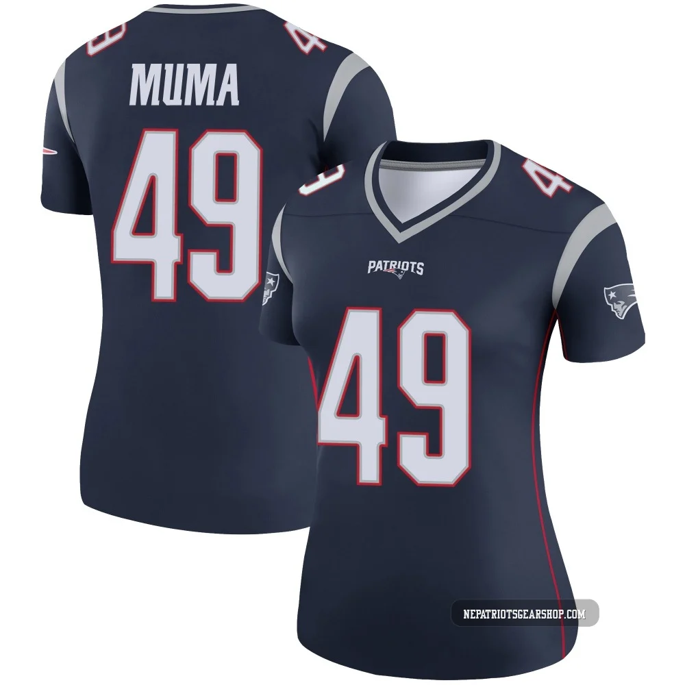 Chad Muma ＃49 New England Patriots Legend Jersey - Women's Navy