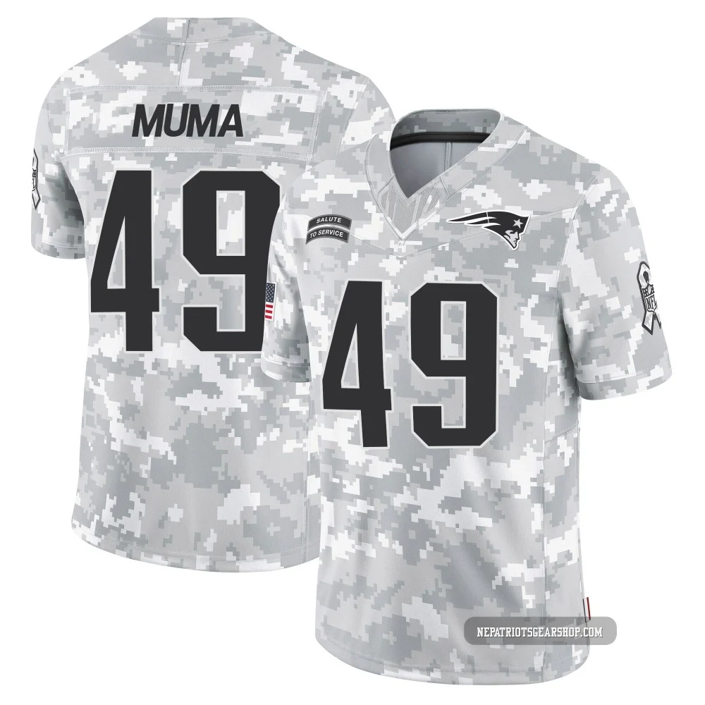 Chad Muma ＃49 New England Patriots Limited 2024 Salute to Service Jersey - Men's Arctic Camo