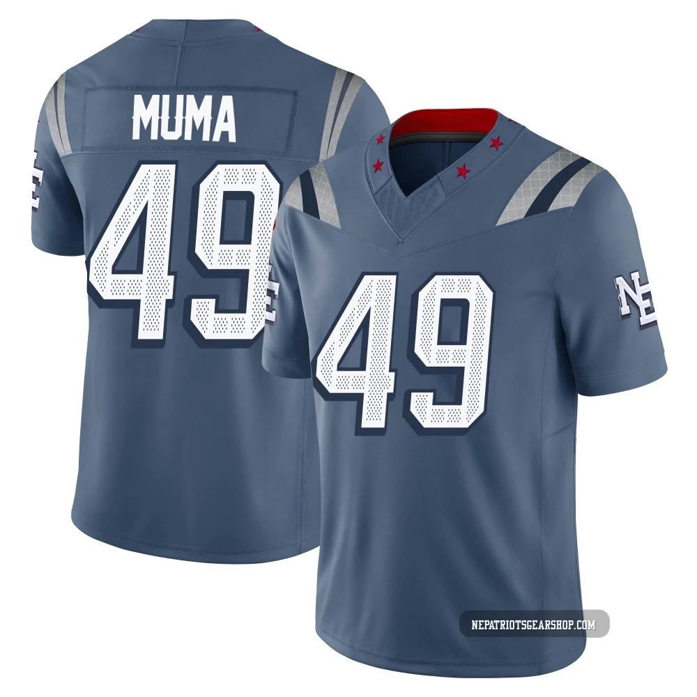Chad Muma ＃49 New England Patriots Limited Storm 2025 Rivalries Collection Jersey - Men's Blue