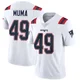 Chad Muma ＃49 New England Patriots Limited Vapor Untouchable Jersey - Youth White
