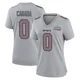 Channing Canada ＃0 New England Patriots Game Silver Atmosphere Fashion Super Bowl LX Patch Jersey - Women's