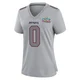 Channing Canada ＃0 New England Patriots Game Silver Atmosphere Fashion Super Bowl LX Patch Jersey - Women's