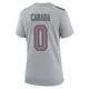 Channing Canada ＃0 New England Patriots Game Silver Atmosphere Fashion Super Bowl LX Patch Jersey - Women's