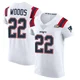 Charles Woods ＃22 New England Patriots Elite Vapor Untouchable Super Bowl LX Patch Jersey - Men's White