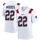 Charles Woods ＃22 New England Patriots Game Jersey - Men's White