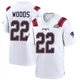 Charles Woods ＃22 New England Patriots Game Super Bowl LX Patch Jersey - Men's White