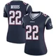Charles Woods ＃22 New England Patriots Legend Jersey - Women's Navy