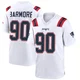 Christian Barmore ＃90 New England Patriots Game Jersey - Men's White