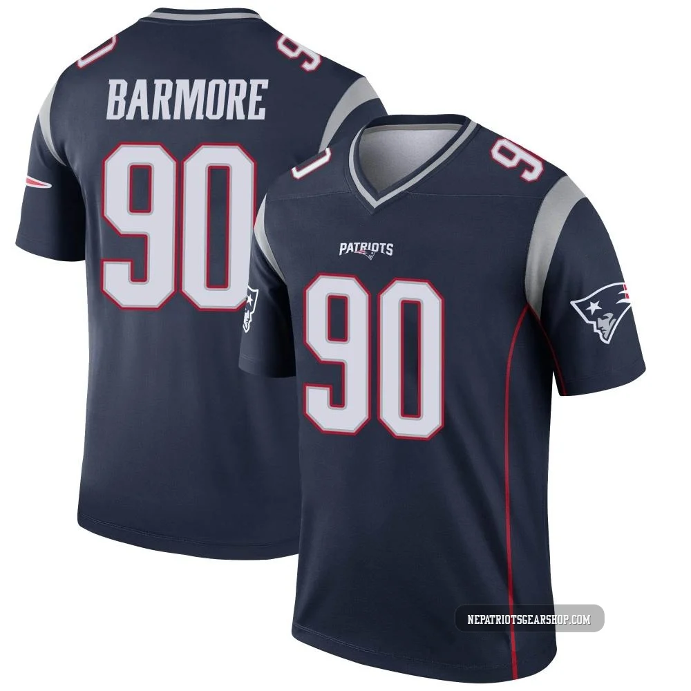 Christian Barmore ＃90 New England Patriots Legend Jersey - Men's Navy