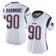 Christian Barmore ＃90 New England Patriots Limited Vapor Untouchable Jersey - Women's White