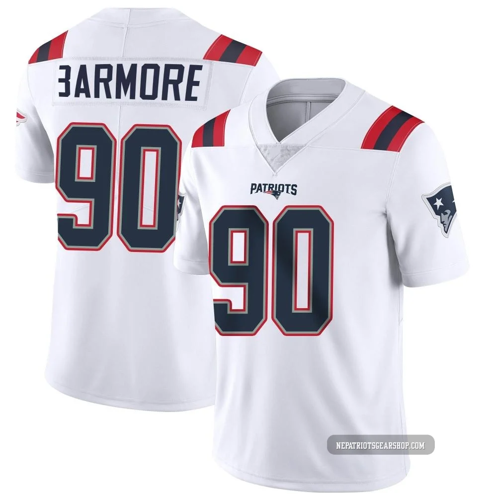 Christian Barmore ＃90 New England Patriots Limited Vapor Untouchable Jersey - Youth White