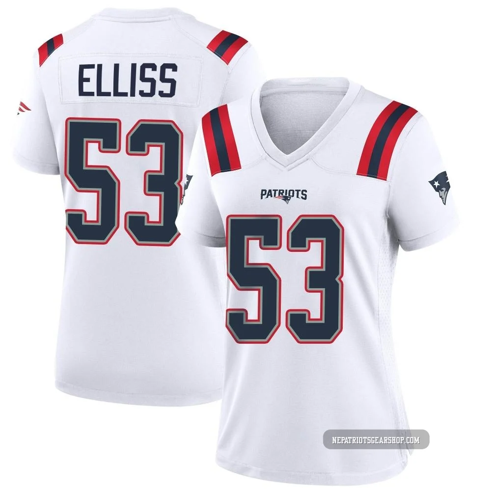 Christian Elliss ＃53 New England Patriots Game Jersey - Women's White