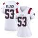 Christian Elliss ＃53 New England Patriots Game Jersey - Women's White