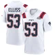 Christian Elliss ＃53 New England Patriots Game Super Bowl LX Patch Jersey - Youth White