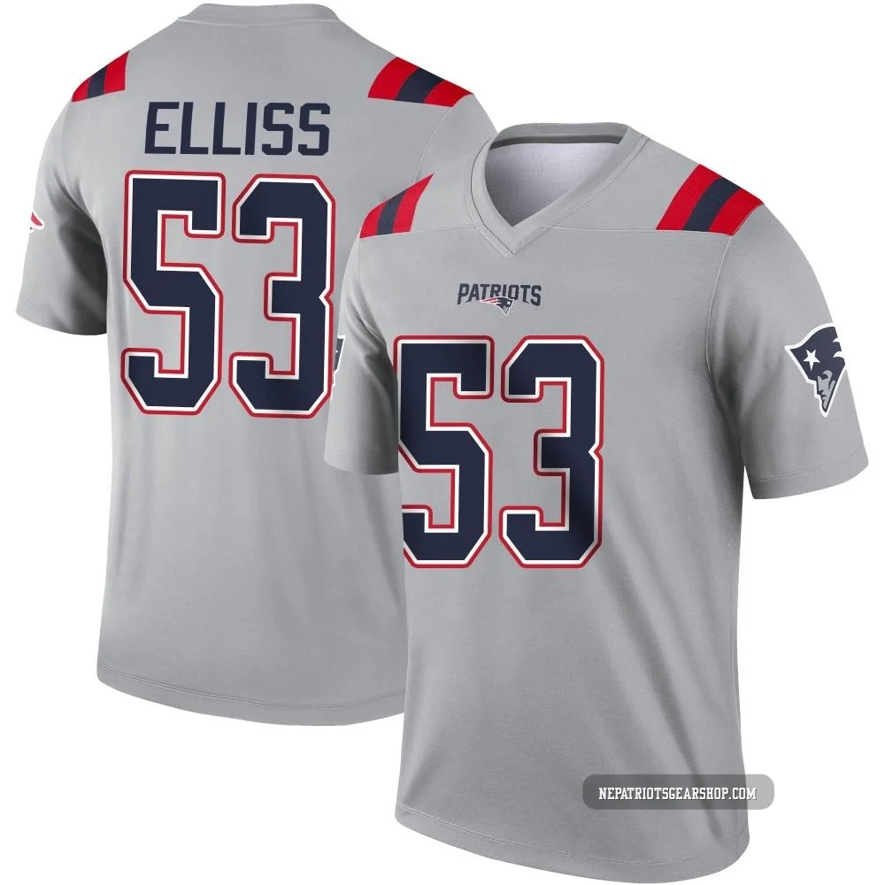 Christian Elliss ＃53 New England Patriots Legend Inverted Jersey - Men's Gray