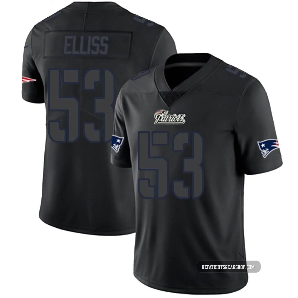 Christian Elliss ＃53 New England Patriots Limited Jersey - Youth Black Impact