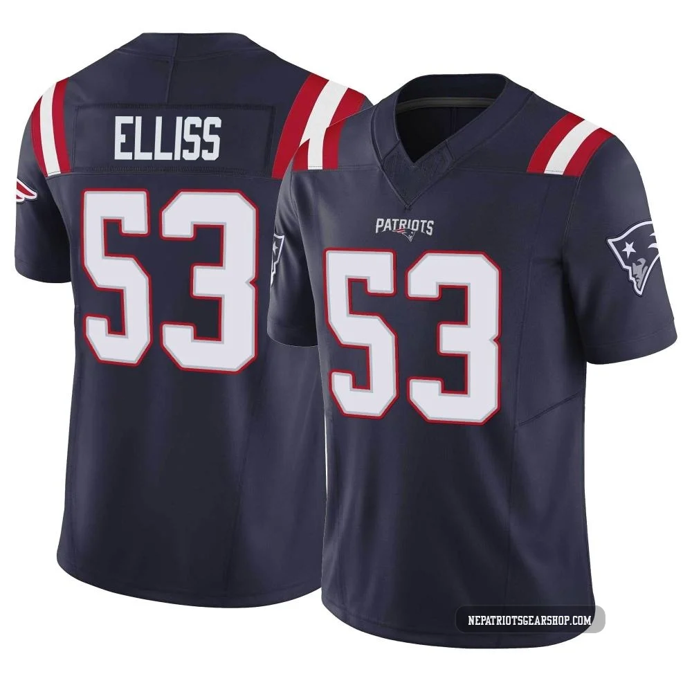 Christian Elliss ＃53 New England Patriots Limited Vapor F.U.S.E. Jersey - Youth Navy