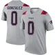 Christian Gonzalez ＃0 New England Patriots Legend Inverted Jersey - Men's Gray