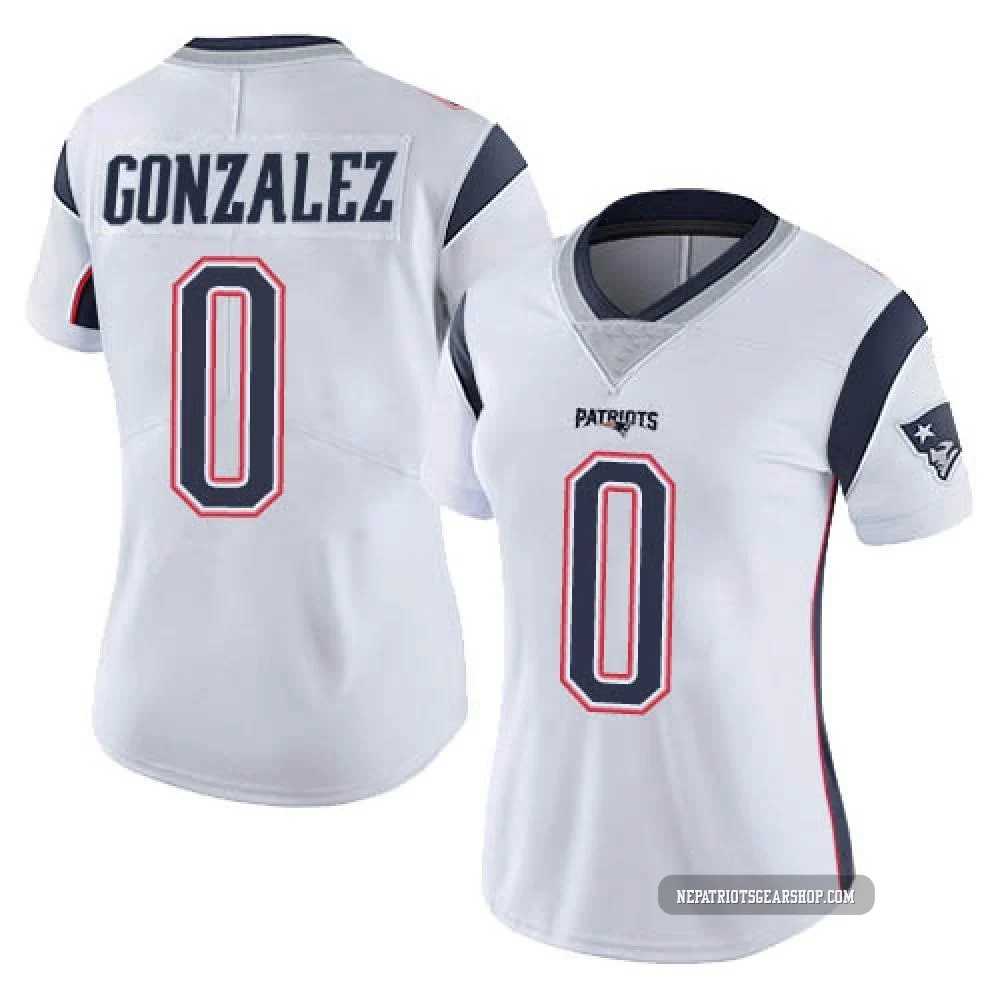 Christian Gonzalez ＃0 New England Patriots Limited Vapor Untouchable Jersey - Women's White