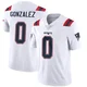 Christian Gonzalez ＃0 New England Patriots Limited Vapor Untouchable Jersey - Youth White