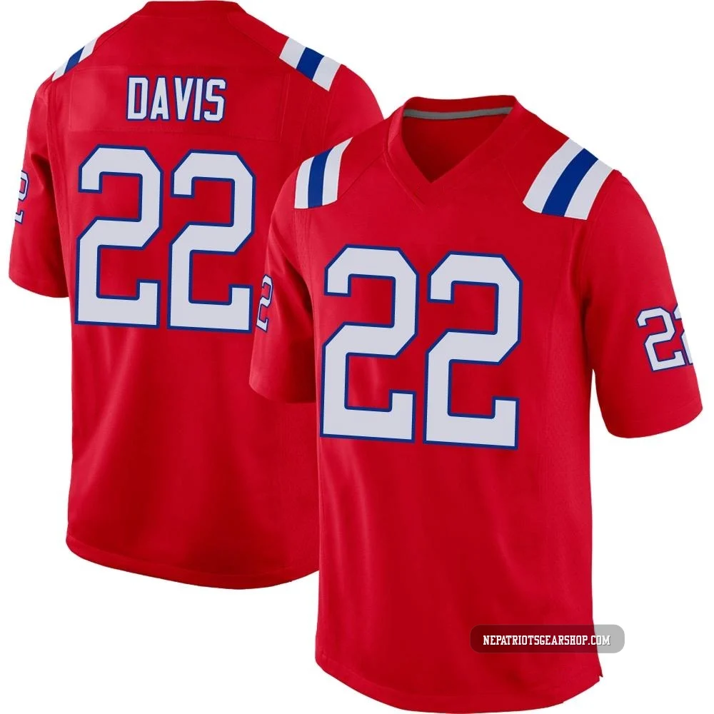 Cody Davis ＃22 New England Patriots Game Alternate Jersey - Youth Red