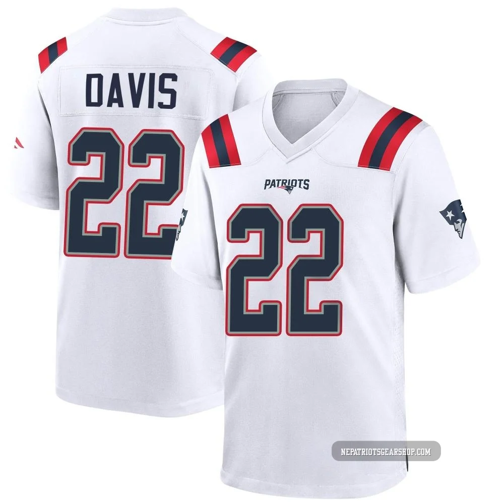 Cody Davis ＃22 New England Patriots Game Jersey - Men's White