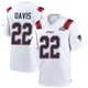 Cody Davis ＃22 New England Patriots Game Super Bowl LX Patch Jersey - Youth White