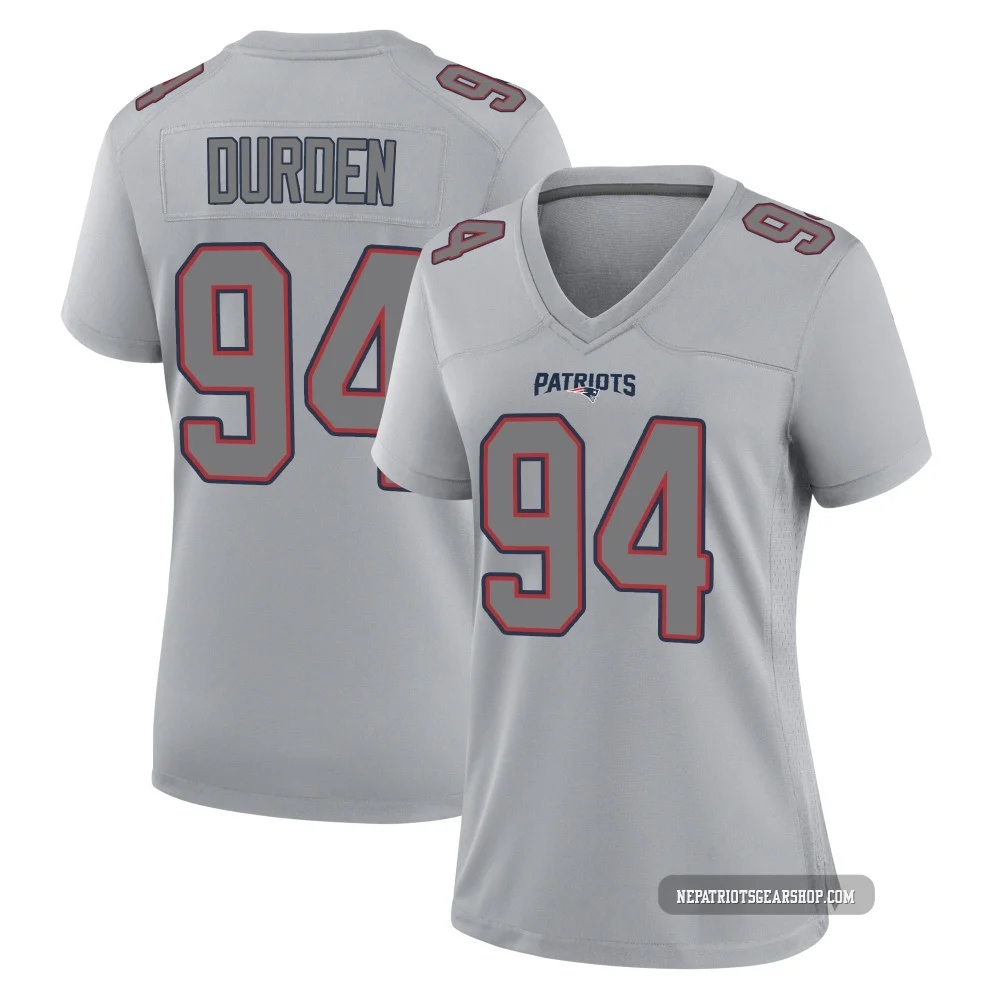 Cory Durden ＃94 New England Patriots Game Silver Atmosphere Fashion Jersey - Women's