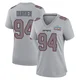 Cory Durden ＃94 New England Patriots Game Silver Atmosphere Fashion Super Bowl LX Patch Jersey - Women's