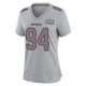 Cory Durden ＃94 New England Patriots Game Silver Atmosphere Fashion Super Bowl LX Patch Jersey - Women's