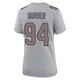 Cory Durden ＃94 New England Patriots Game Silver Atmosphere Fashion Super Bowl LX Patch Jersey - Women's
